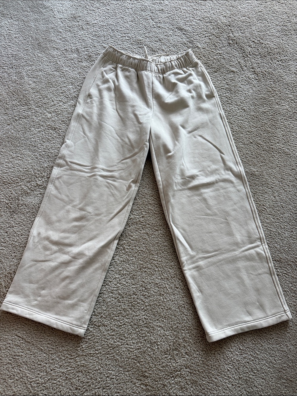 TWO PAIRS Athleta Forever Fleece Wide Leg sweatpants from Winter 25 size Sm